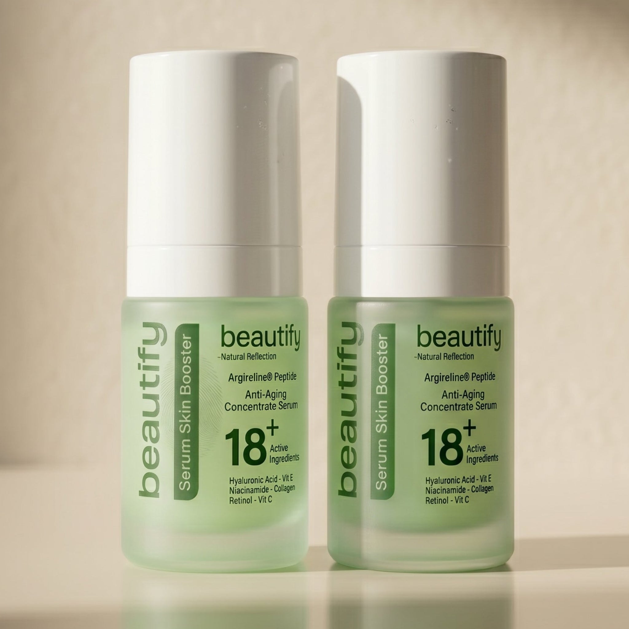 SERUM SKIN BOOSTER 18+ Active Ingredients  30ML  ( 2 ITEMS )