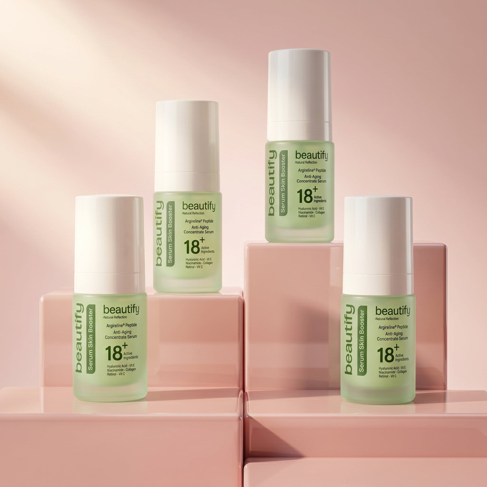 SERUM SKIN BOOSTER 18+ Active Ingredients  30ML  ( 4 ITEMS )
