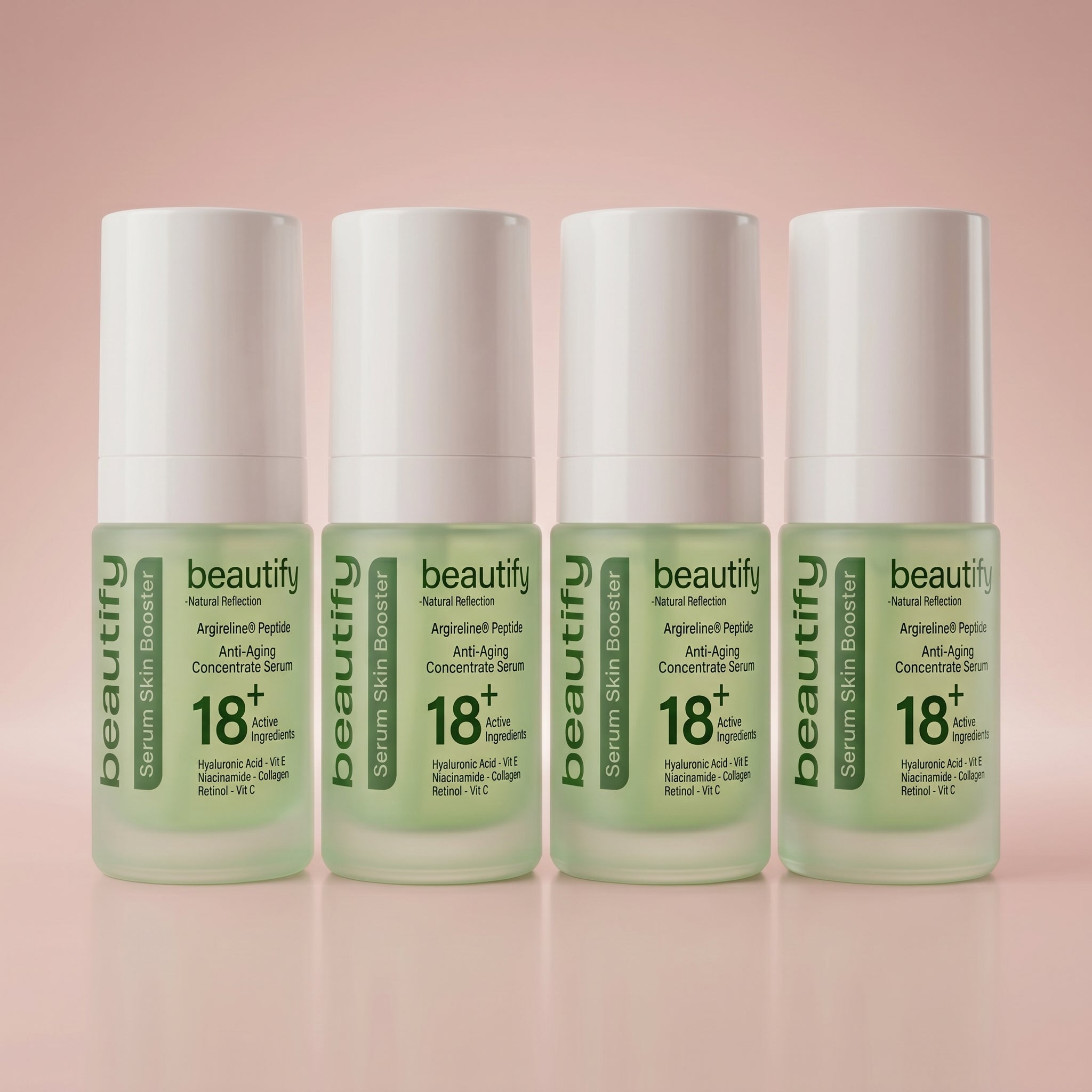 SERUM SKIN BOOSTER 18+ Active Ingredients  30ML  ( 4 ITEMS )