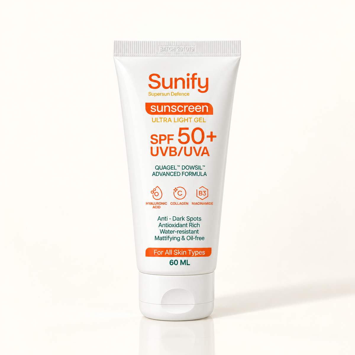 SUNSCREEN ULTRA LIGHT GEL SPF50+  UVA/UVB 60ML