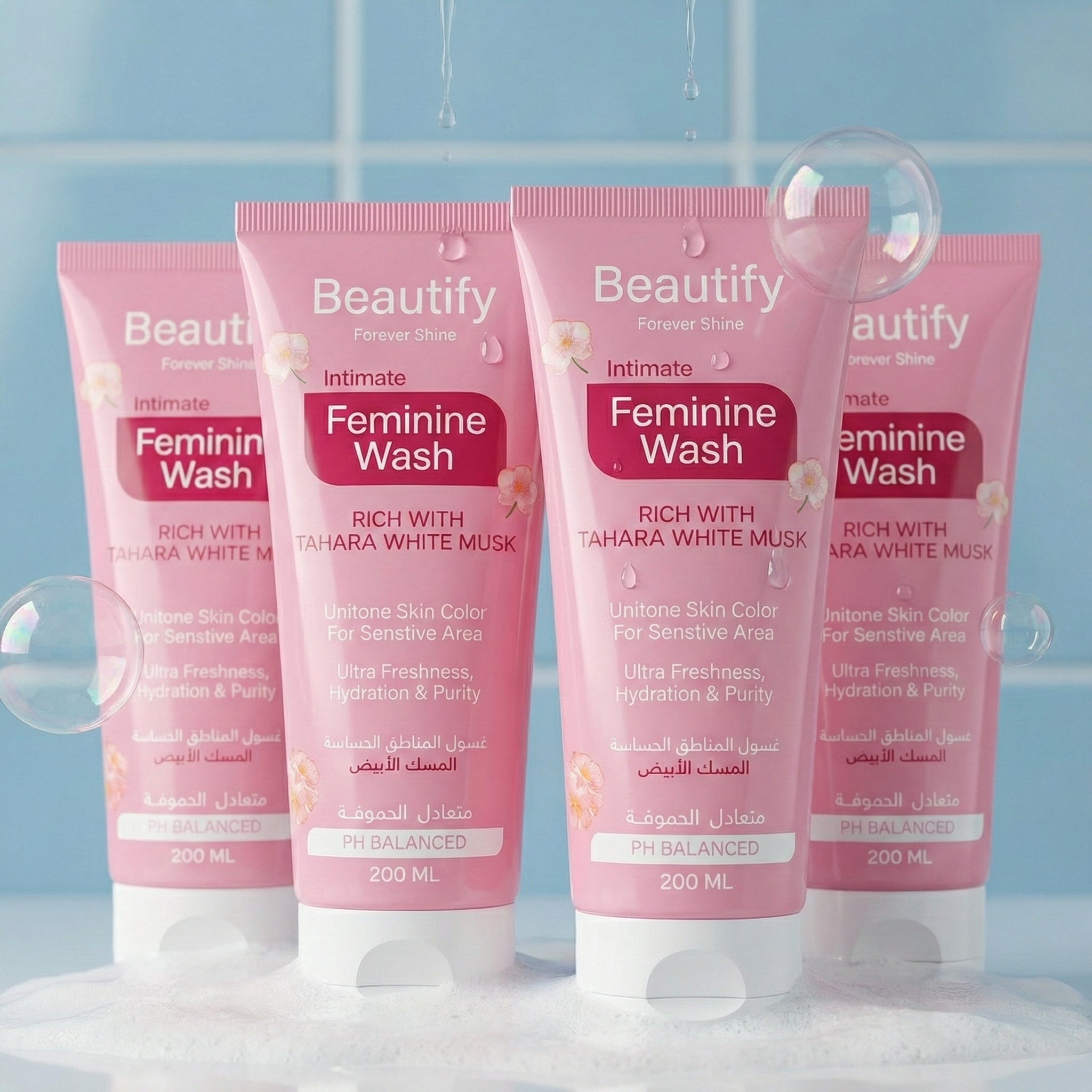 غسول نسائي بمسك الطهارة ( عرض 4x عبوة ) 