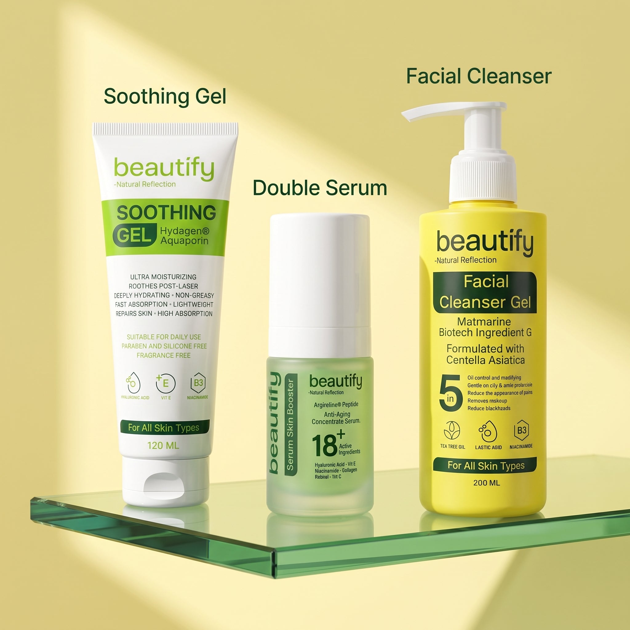 HYDRIFY Double Skin Booster 18+ Routine    (3-Products )