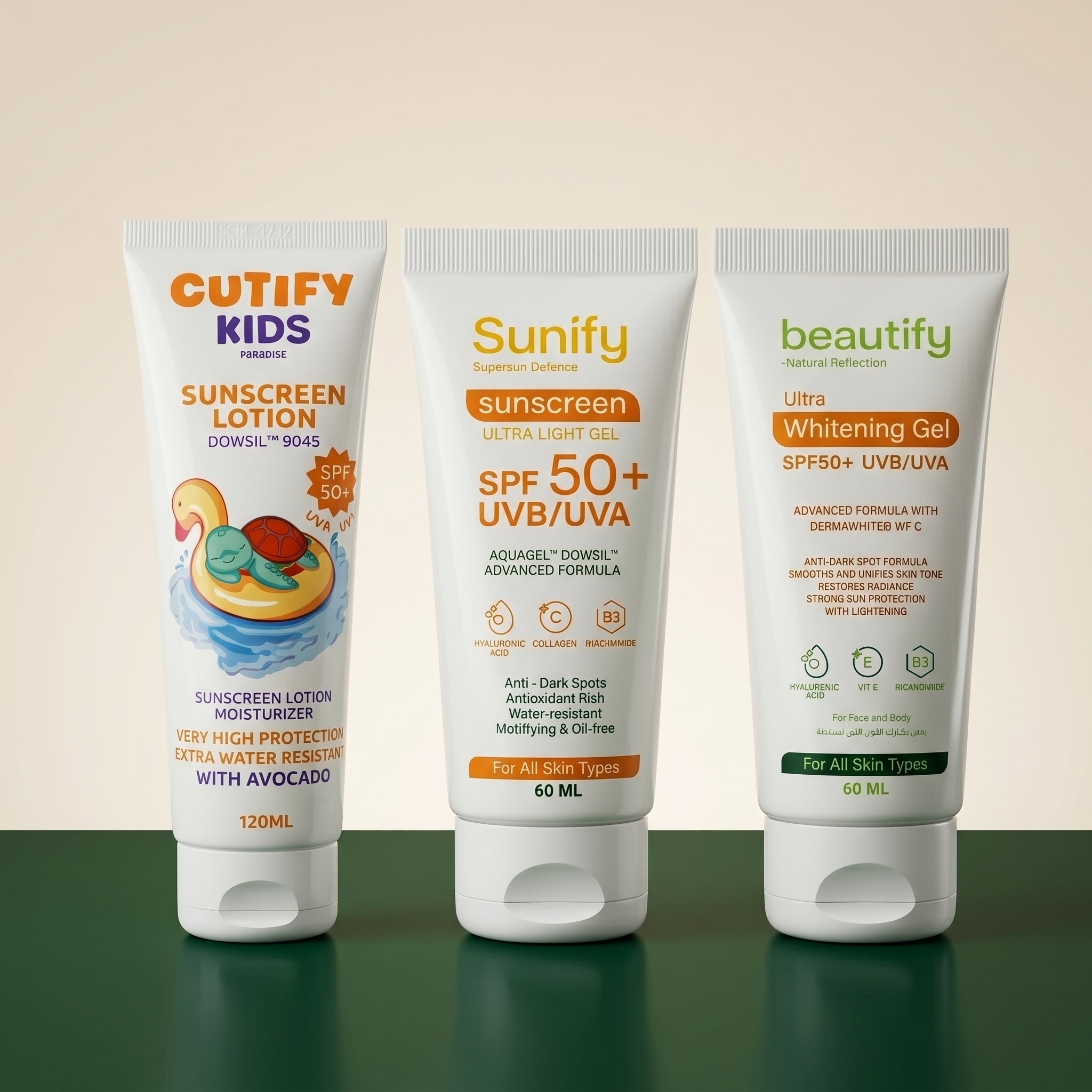 Family Sun Defense Routine 3 Sunscreen
