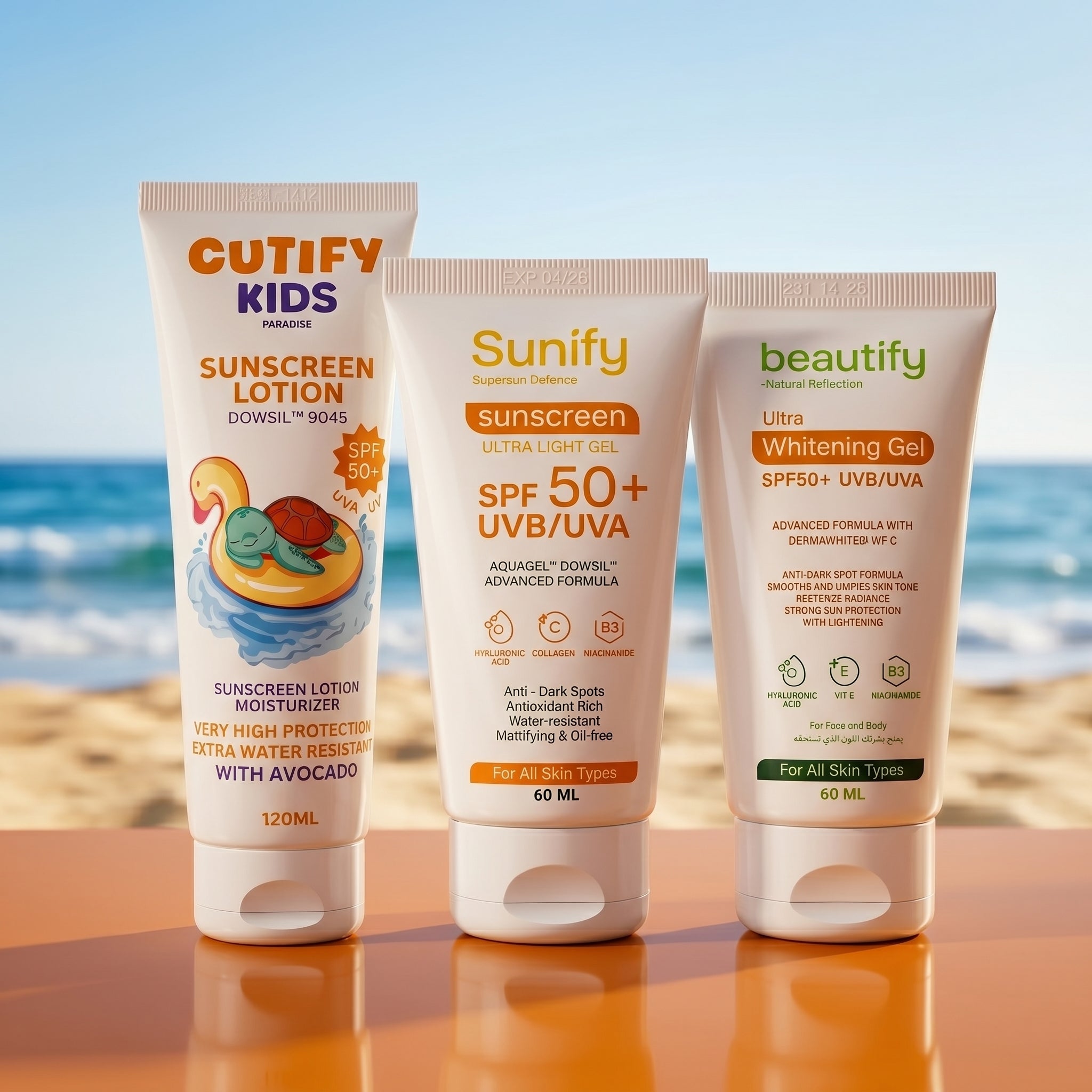 Family Sun Defense Routine 3 Sunscreen