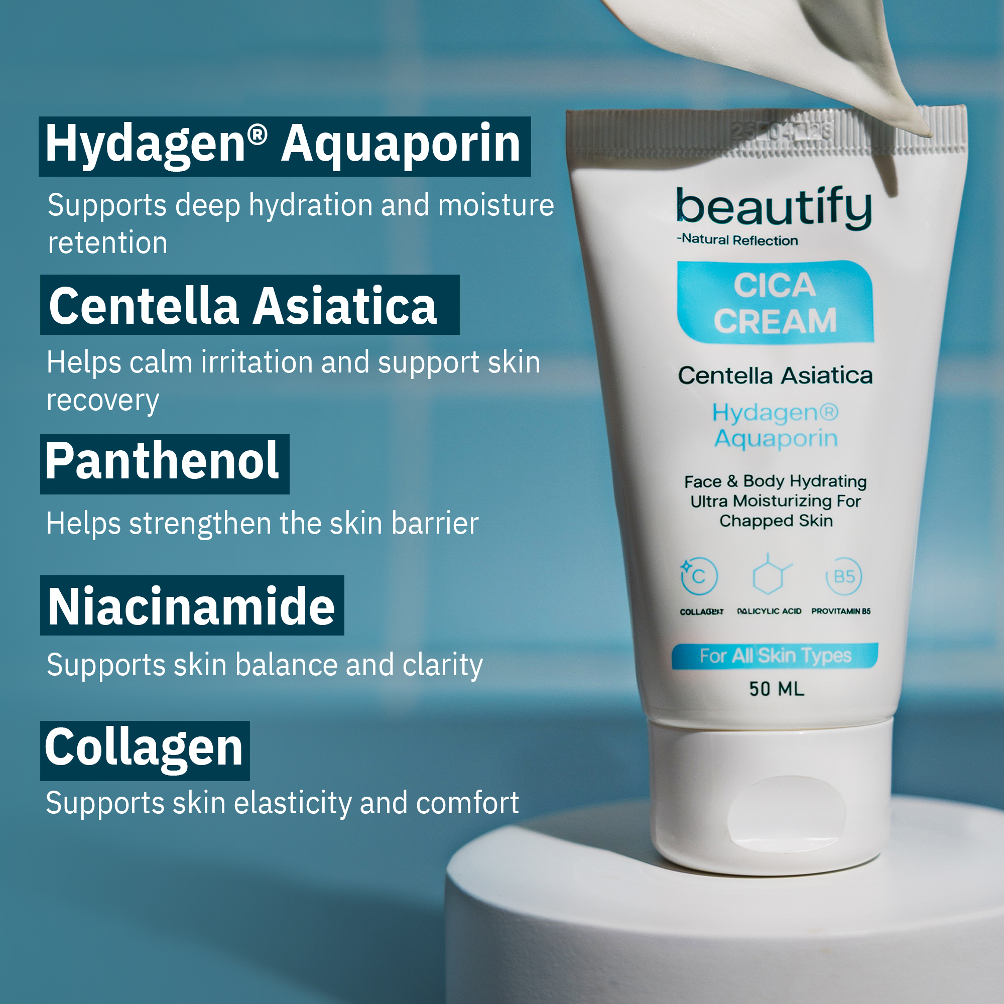 Cica B5+ Ultra Repairing Soothing Balm For Face And Body  – 50ml