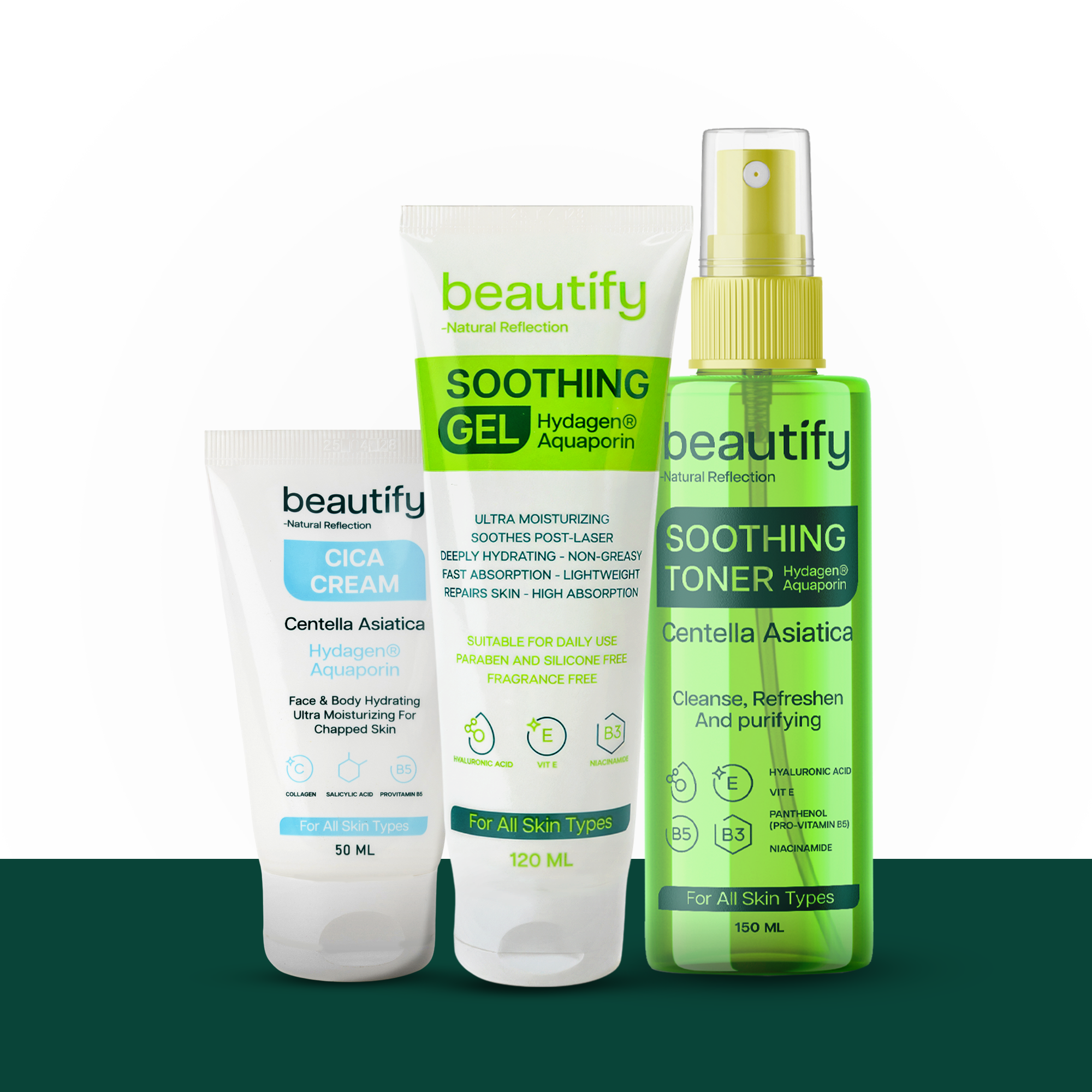Beautify System SENSITIVE SKIN CALM & REPAIR ROUTINE – Beautify