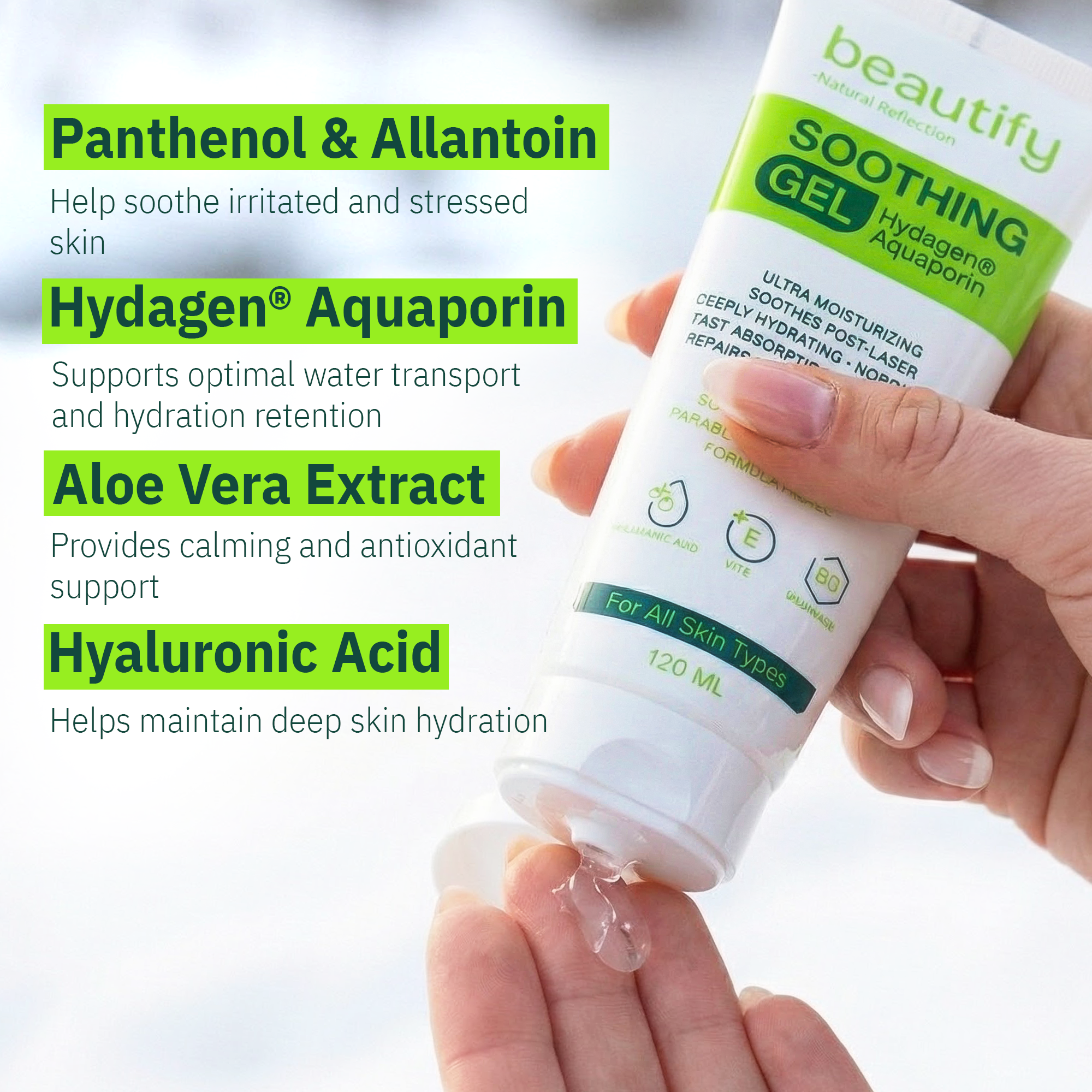 SOOTHING GEL 120ML - Double Matte Face Moisturizer